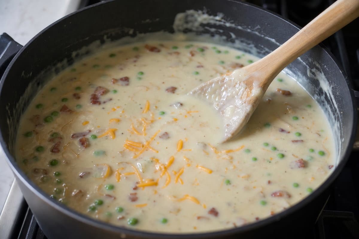 Make the cheese sauce