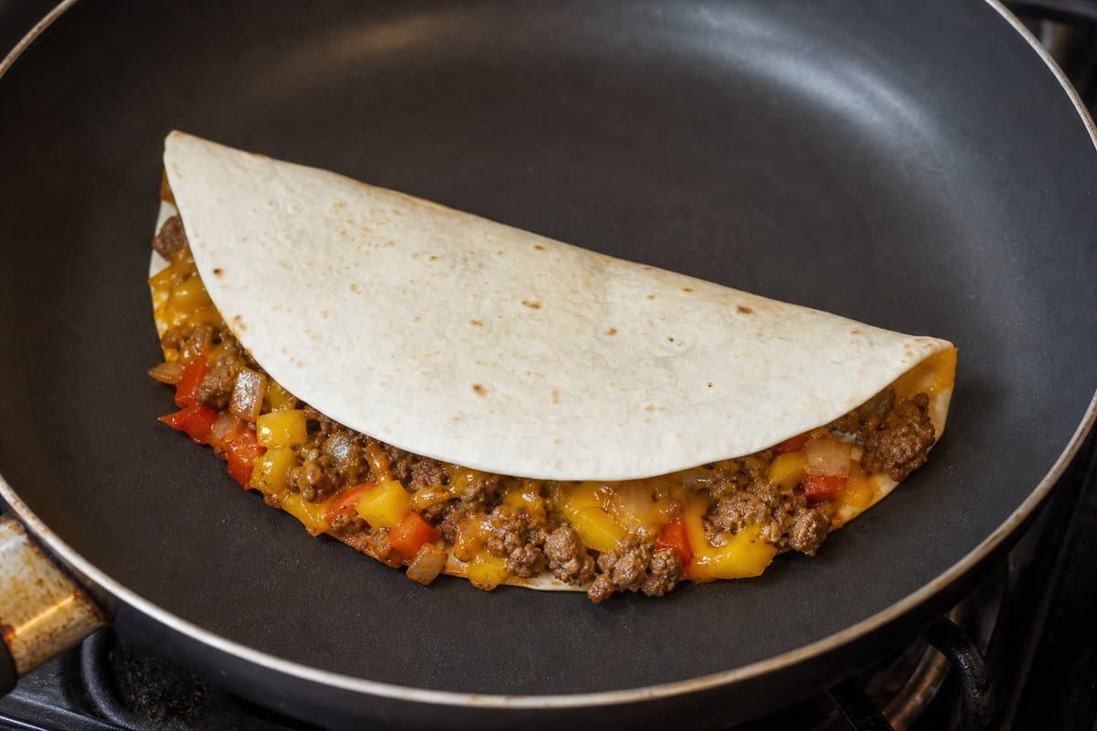Griddle the quesadillas