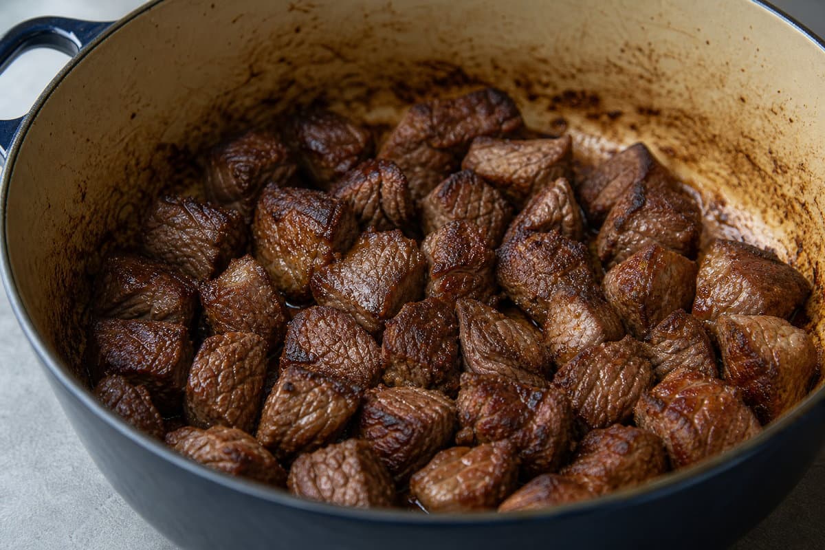 Brown the beef