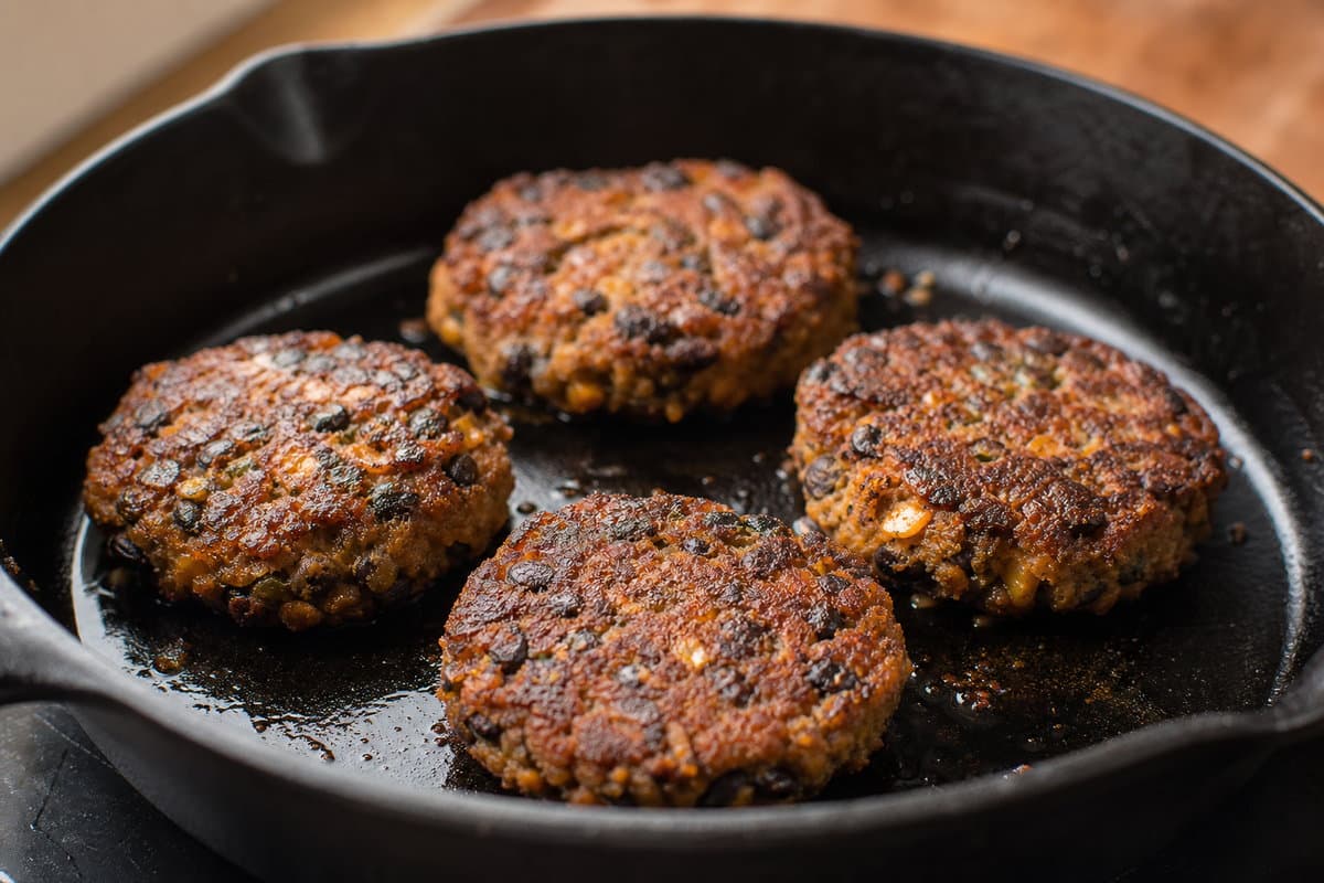 Sear the patties