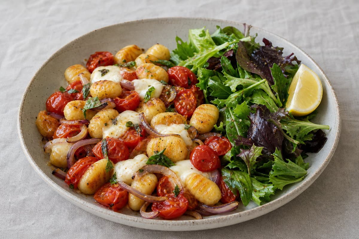 Caprese gnocchi
