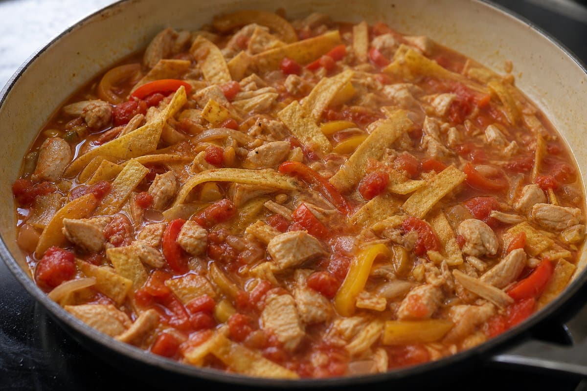 Simmer the sauce