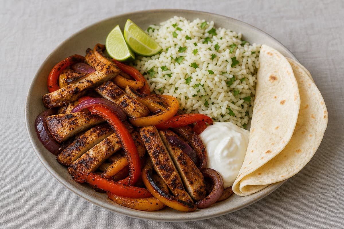 Chicken fajitas