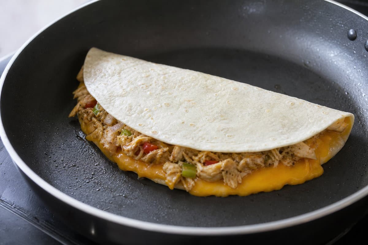 Griddle the quesadillas