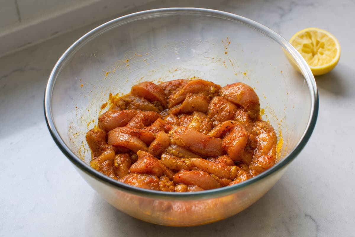 Marinate the chicken