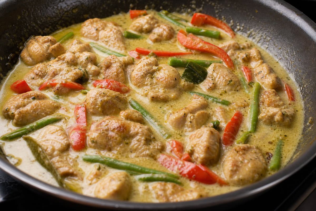Simmer the curry