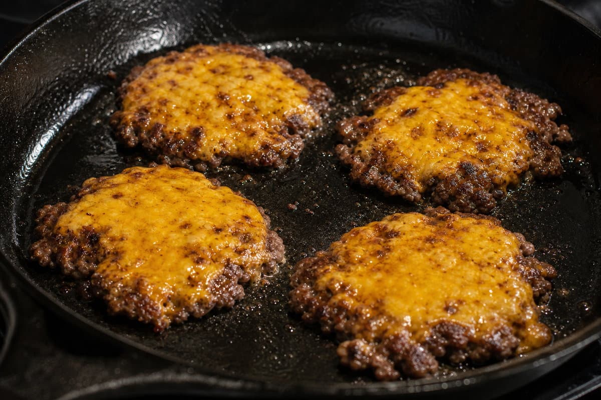 Sear the patties