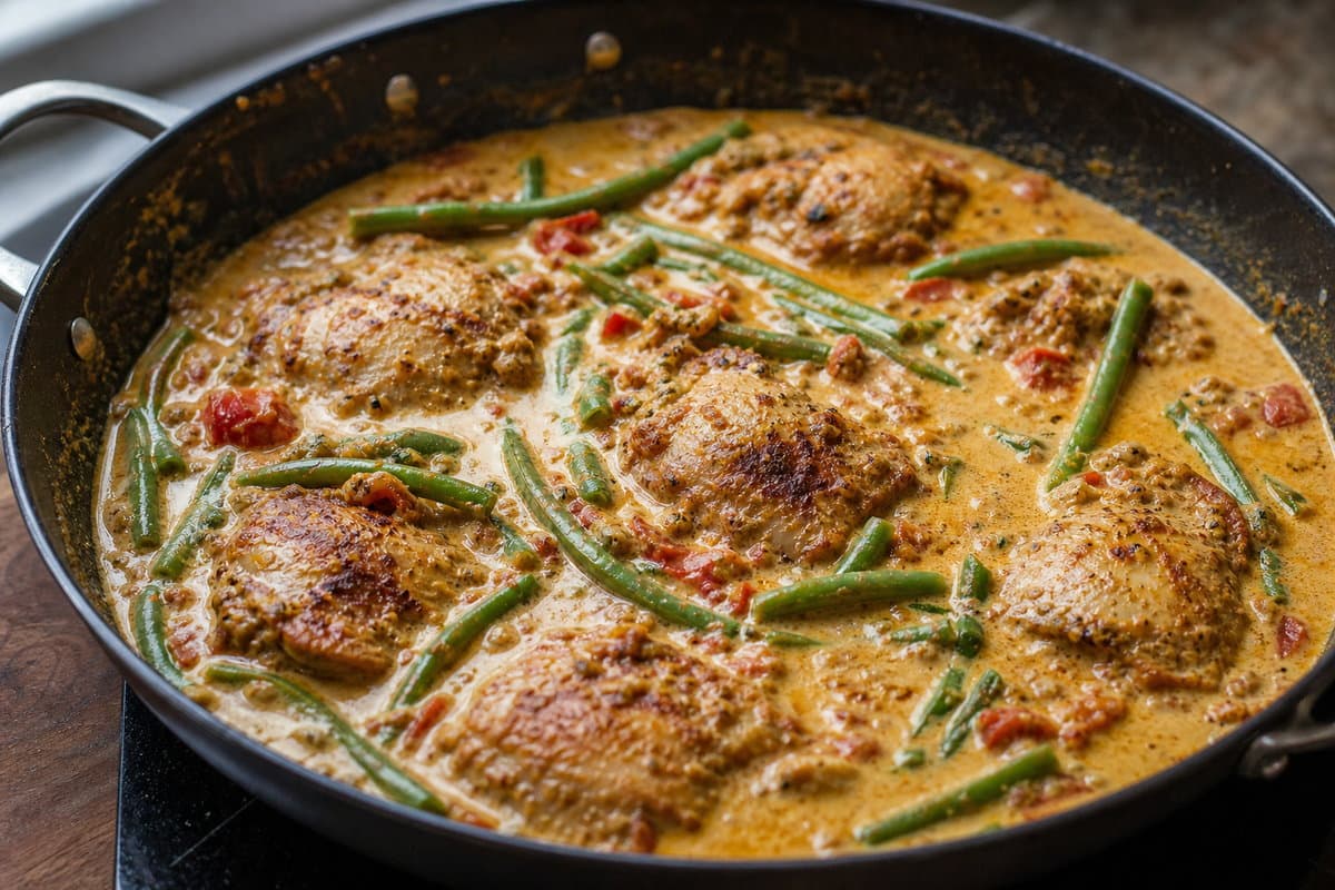 Simmer the chicken