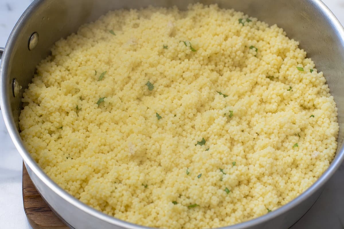Steam the couscous