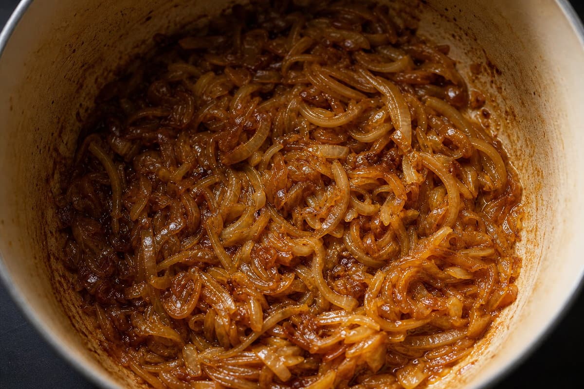 Caramelize the onions