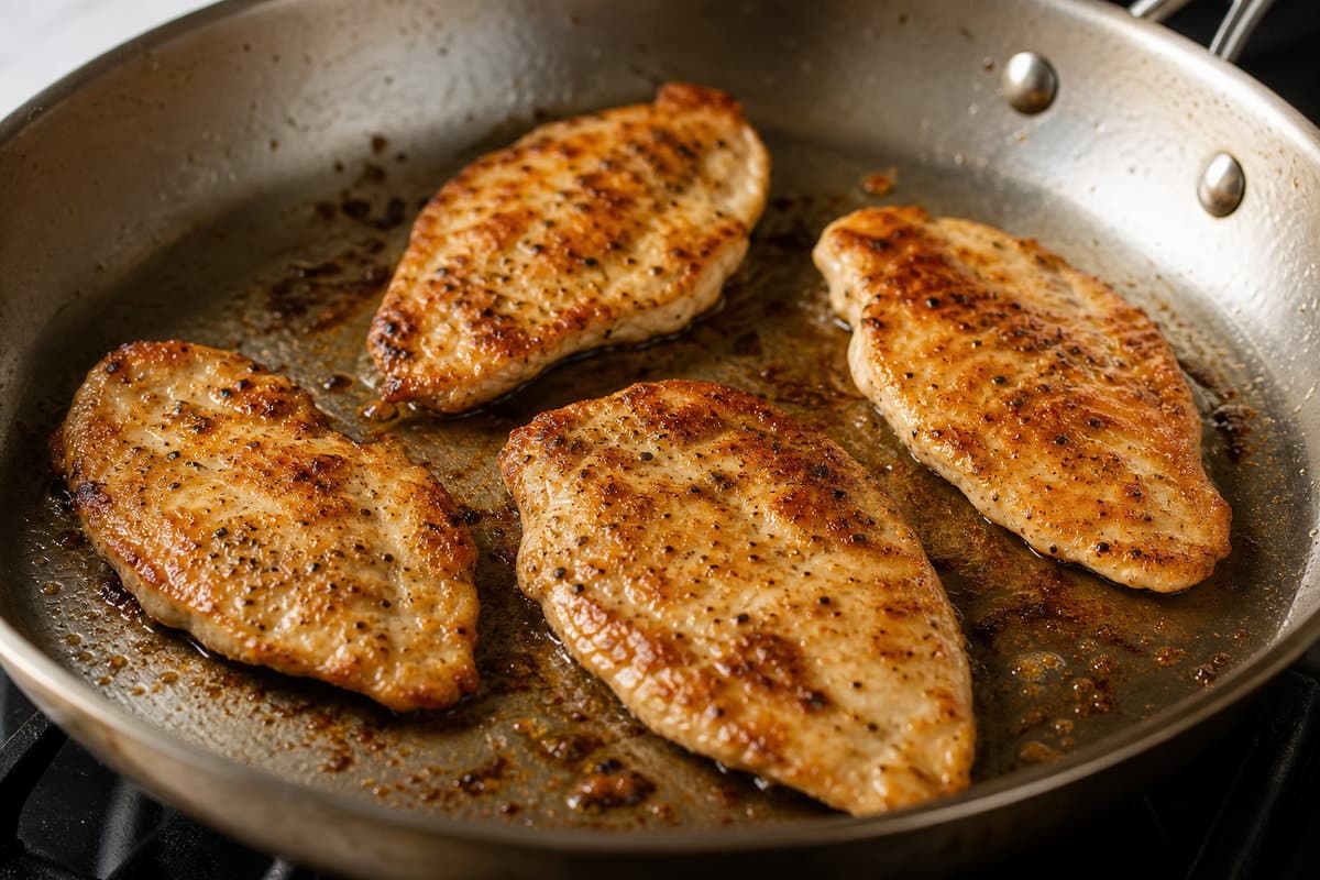 Sear the chicken