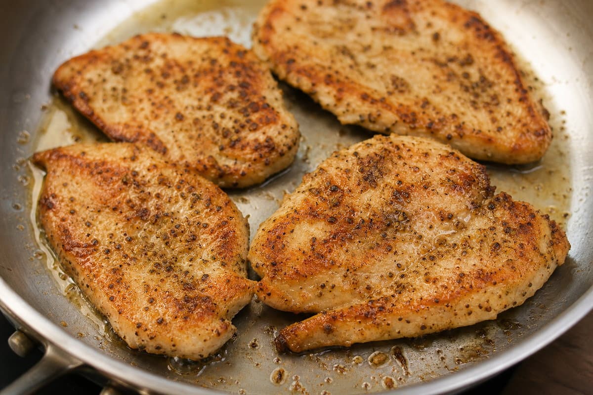 Sear the chicken