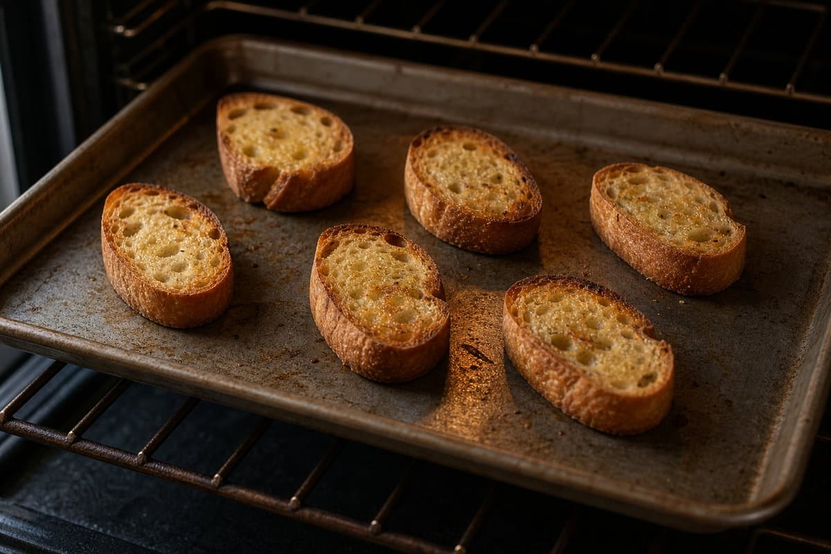 Warm the bread