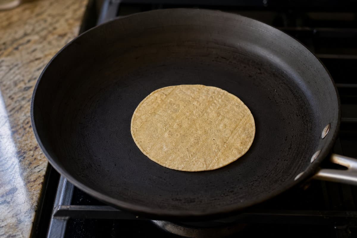 Warm the tortillas