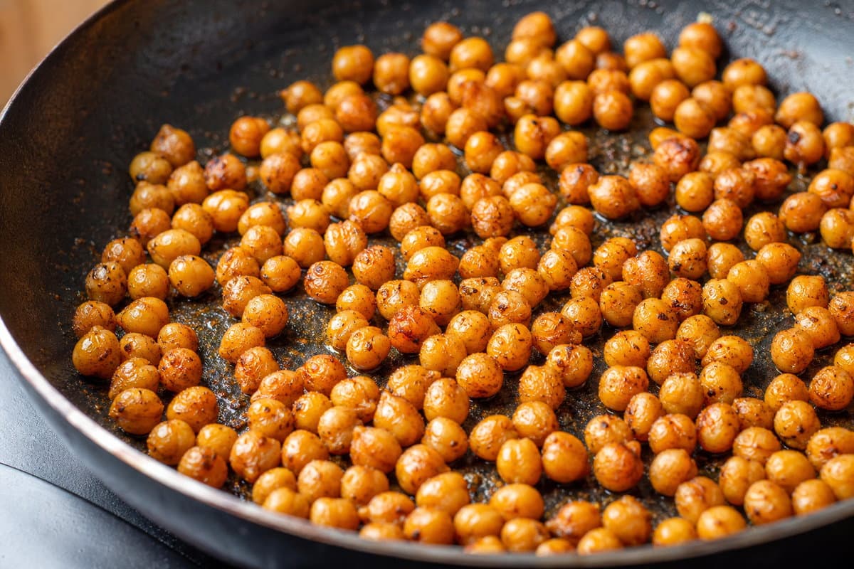 Crispy chickpeas
