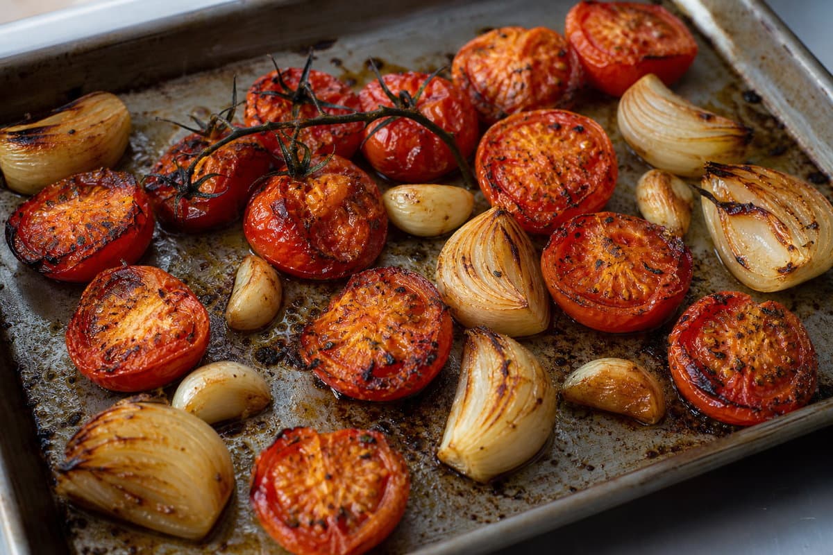 Roast the tomatoes