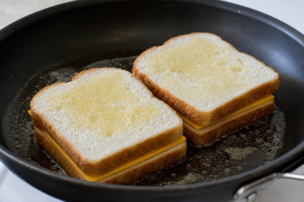 Griddle the sandwiches