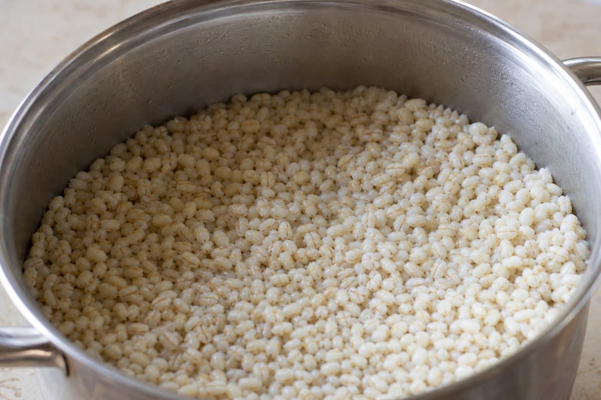 Simmer the barley