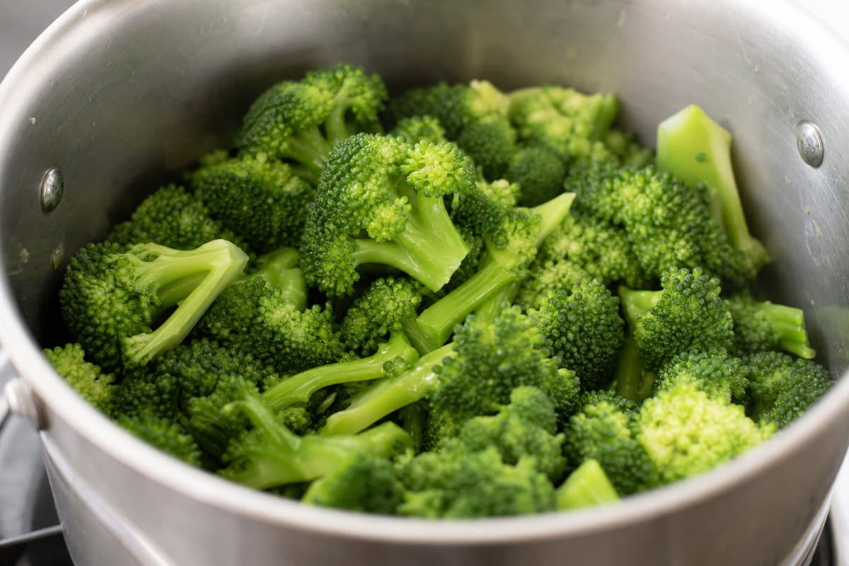 Steam the broccoli