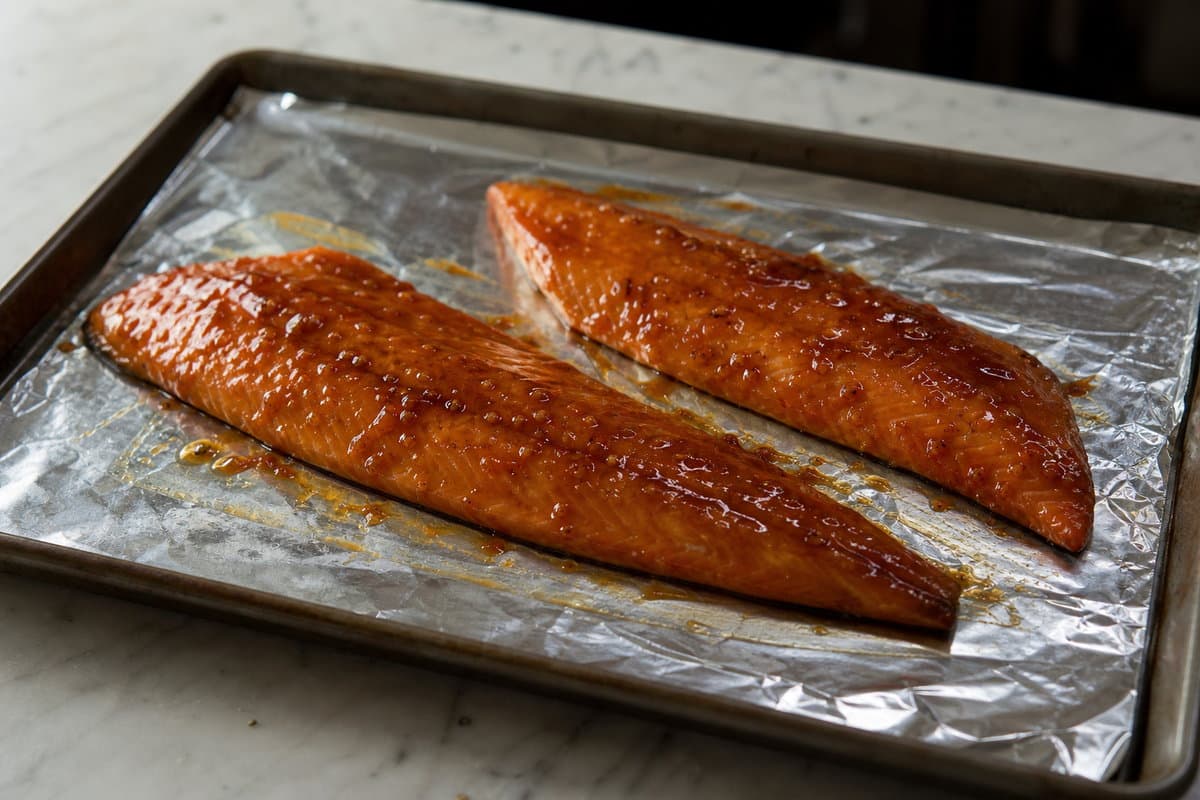 Broil the trout