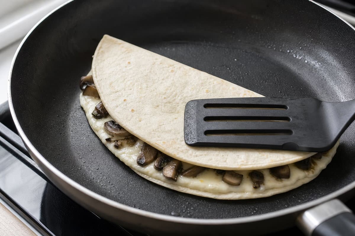 Griddle the quesadillas