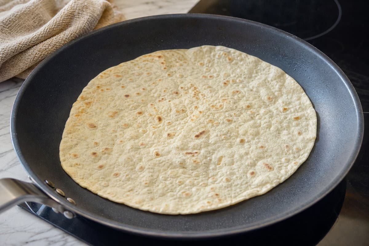 Warm the tortillas