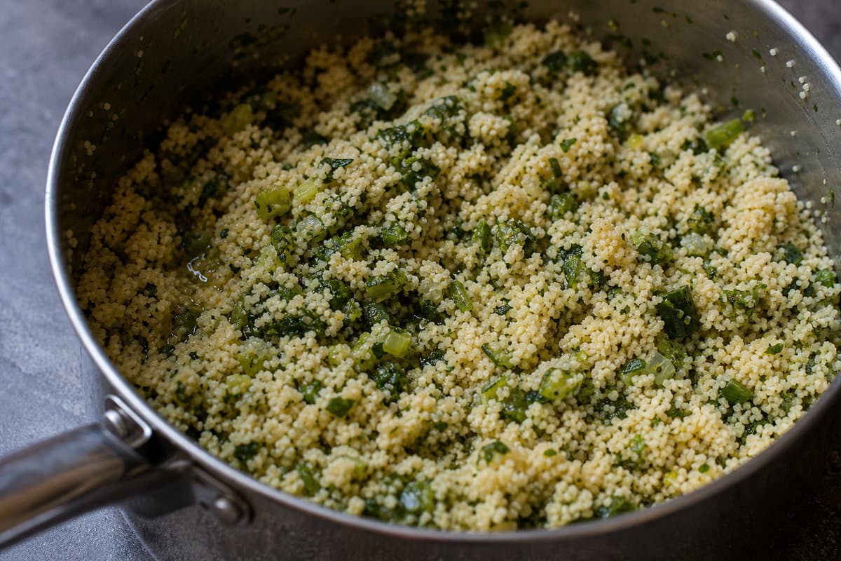 Dress the couscous