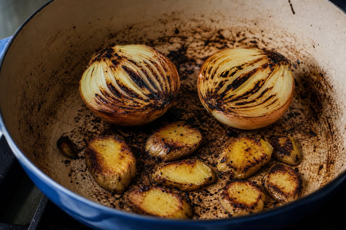 Char the aromatics