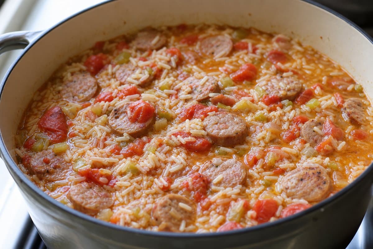 Simmer the rice