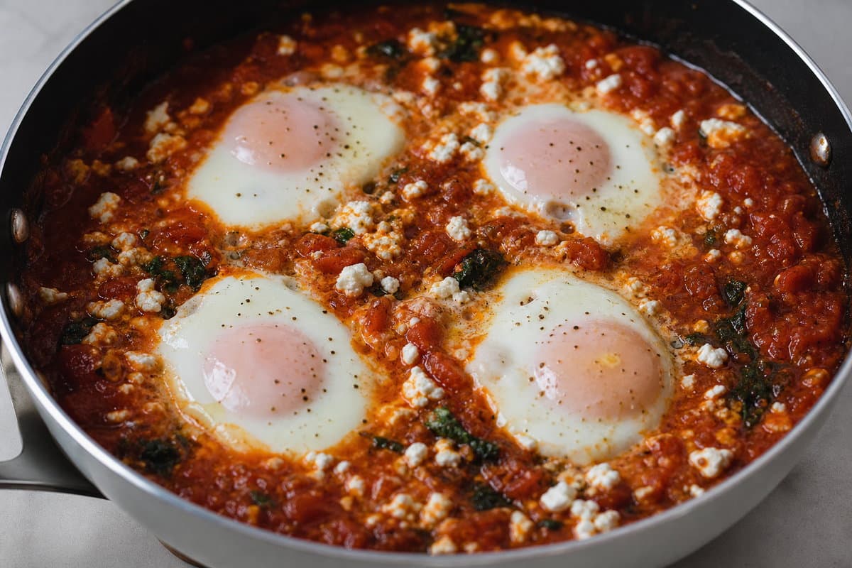 Poach the eggs