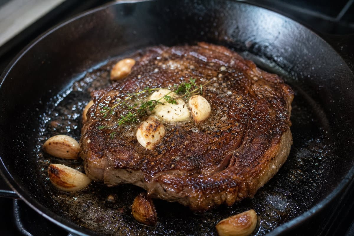 Sear the steak