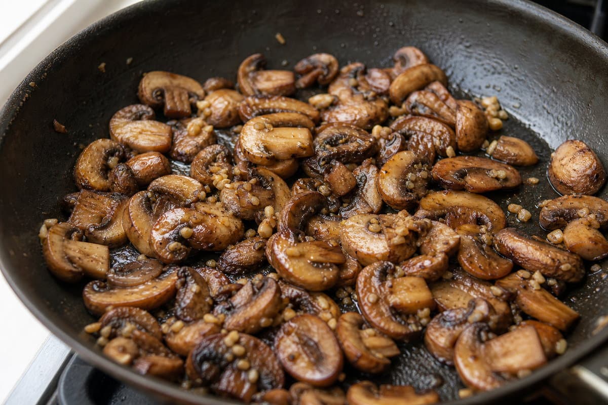 Garlicky mushrooms
