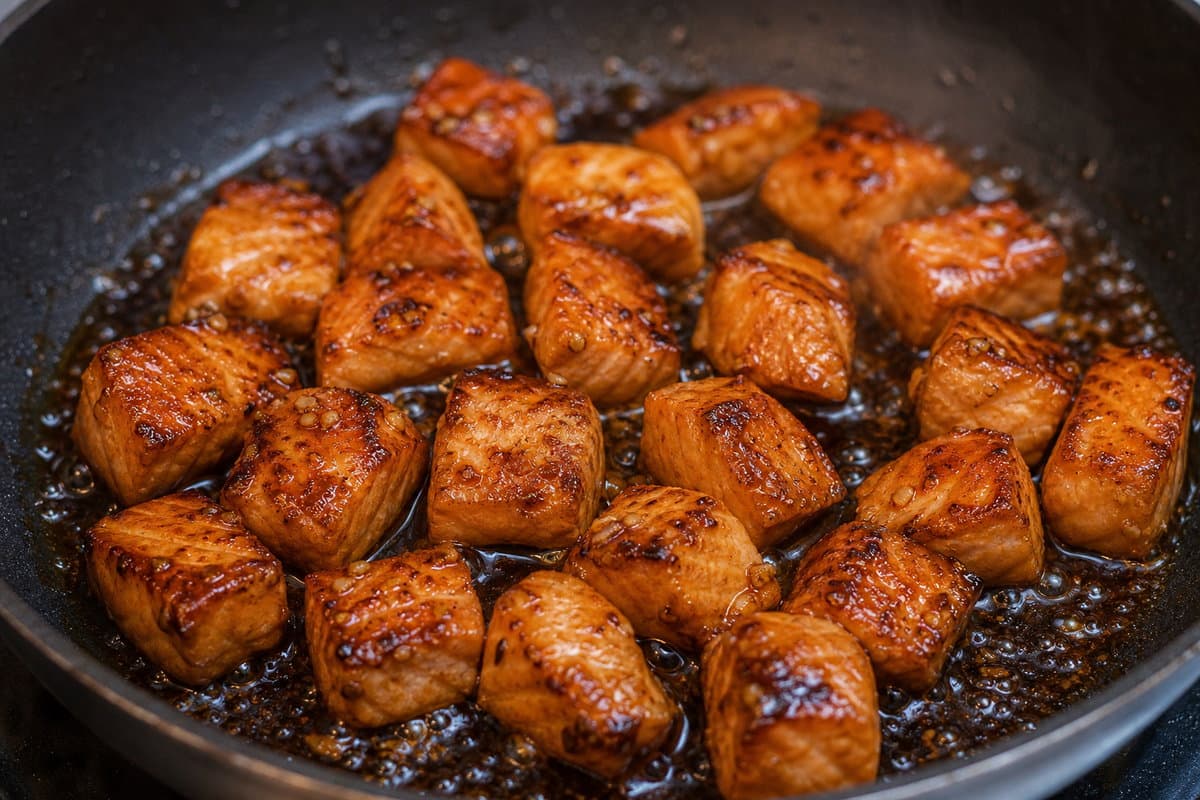 Sear the salmon