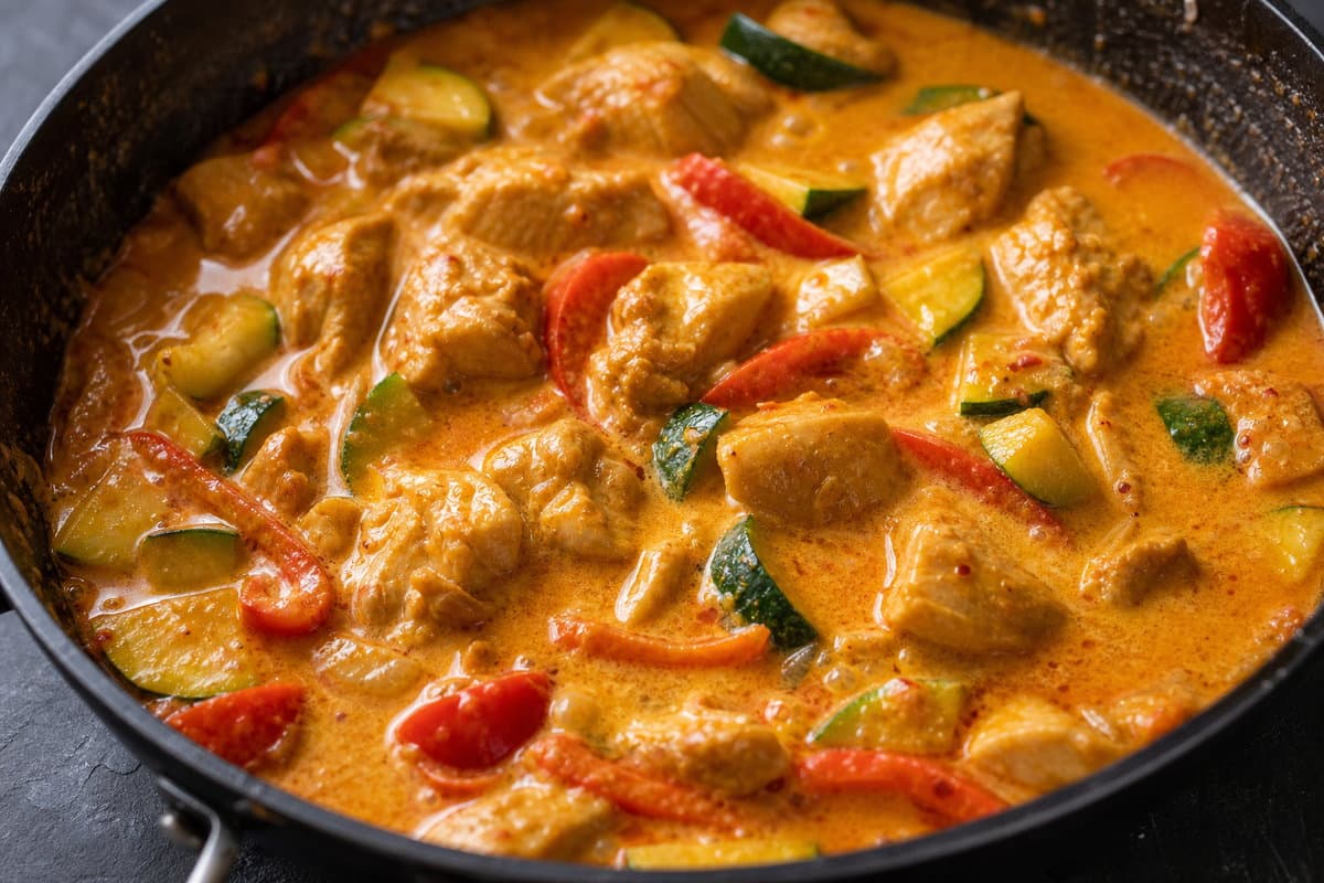 Simmer the curry