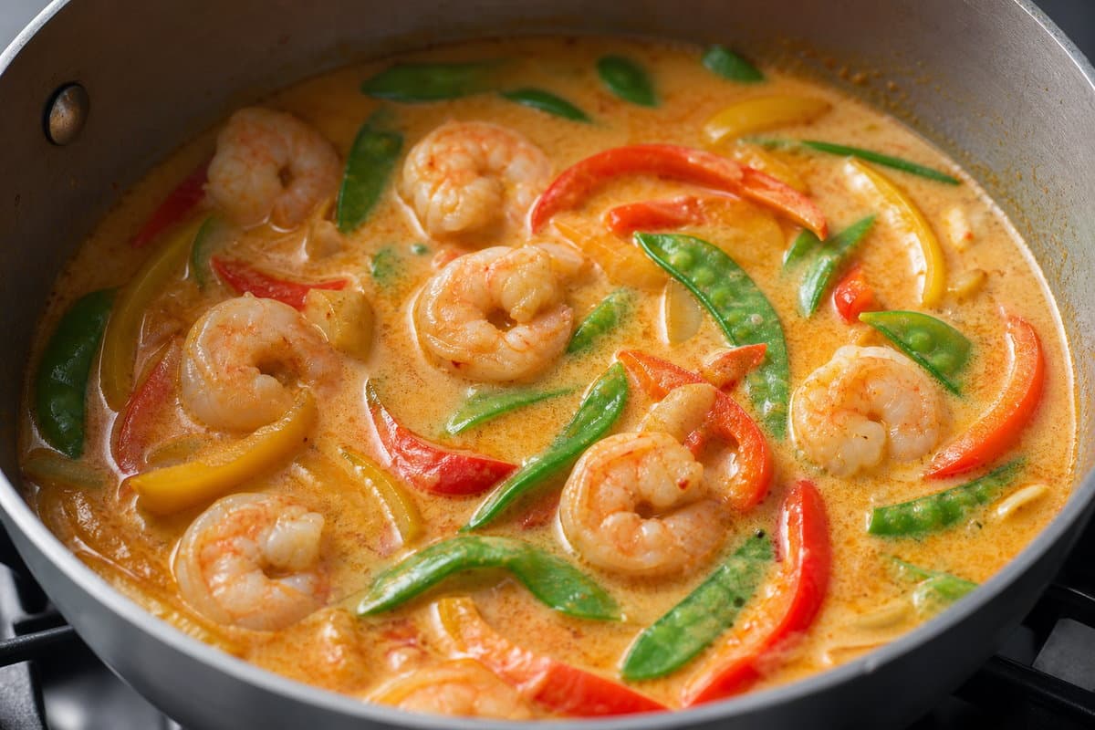 Simmer the curry