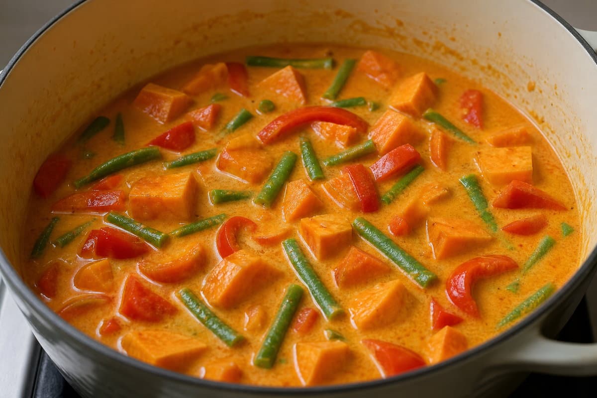 Simmer the curry