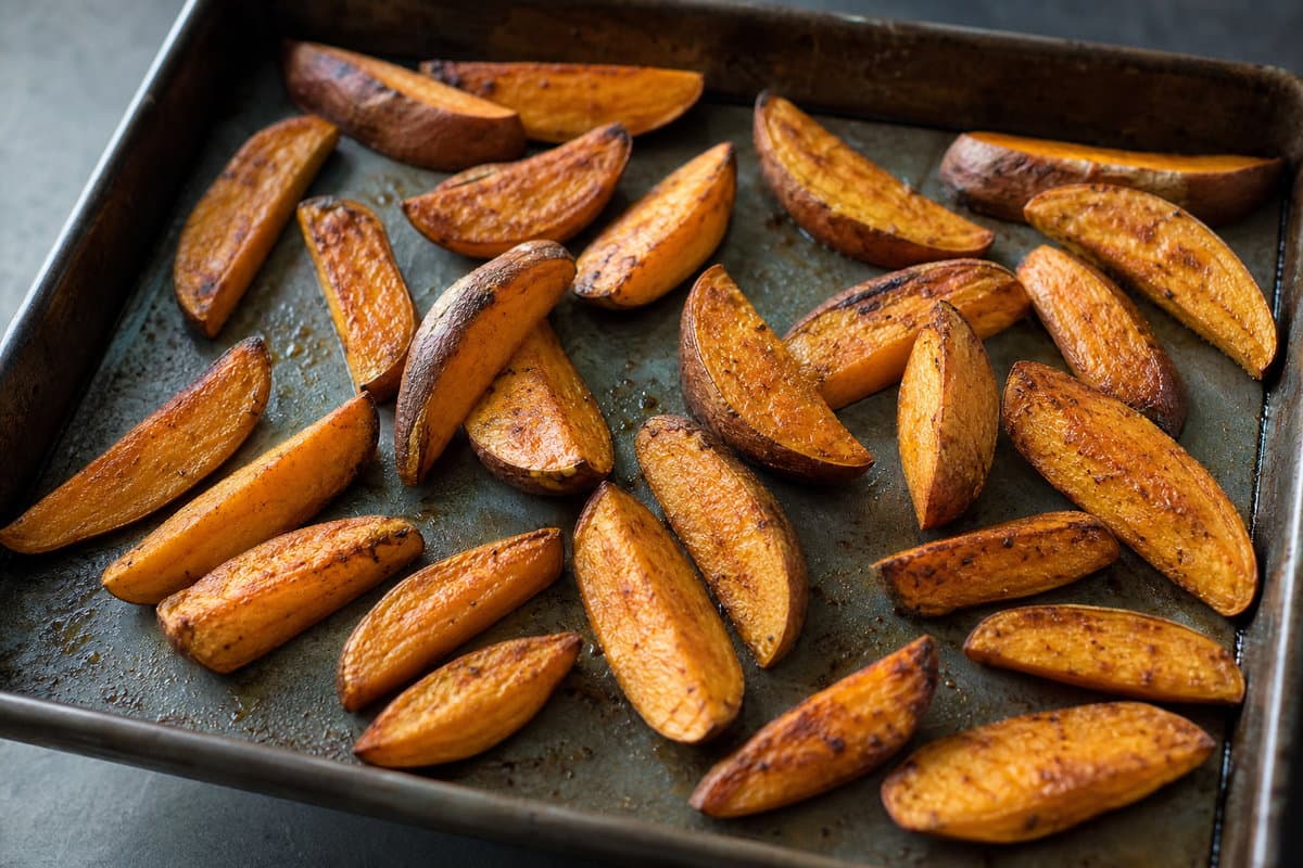 Roast the wedges