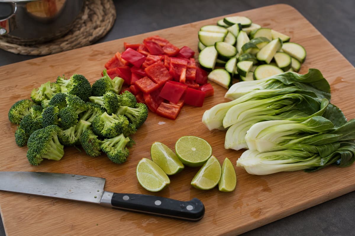 Prep the vegetables