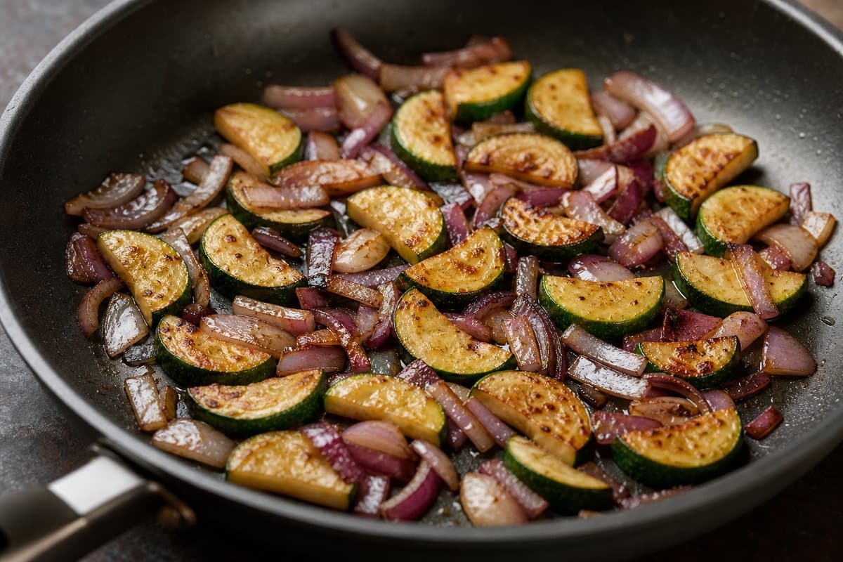 Soften the vegetables