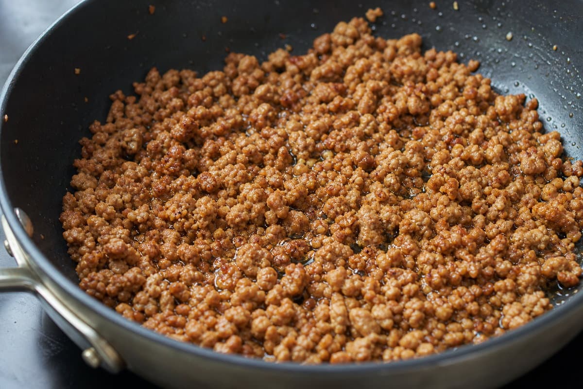 Caramelize the pork