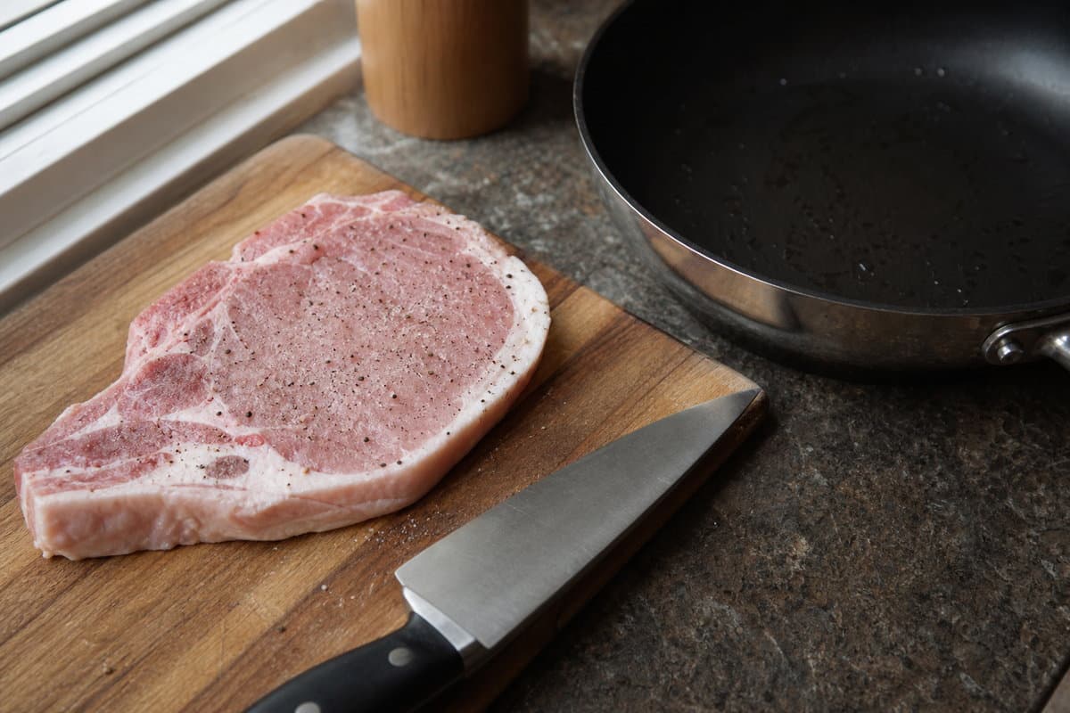 Sear the chops