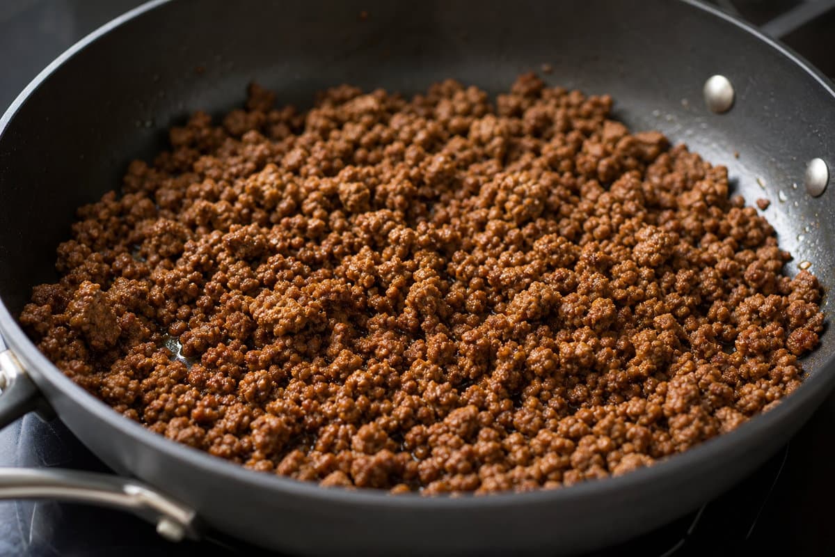 Brown the beef
