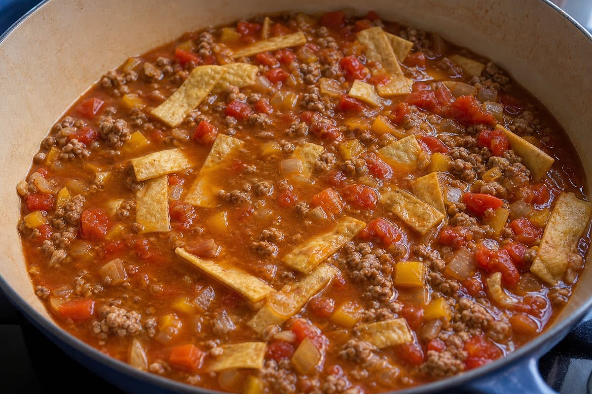 Simmer the sauce