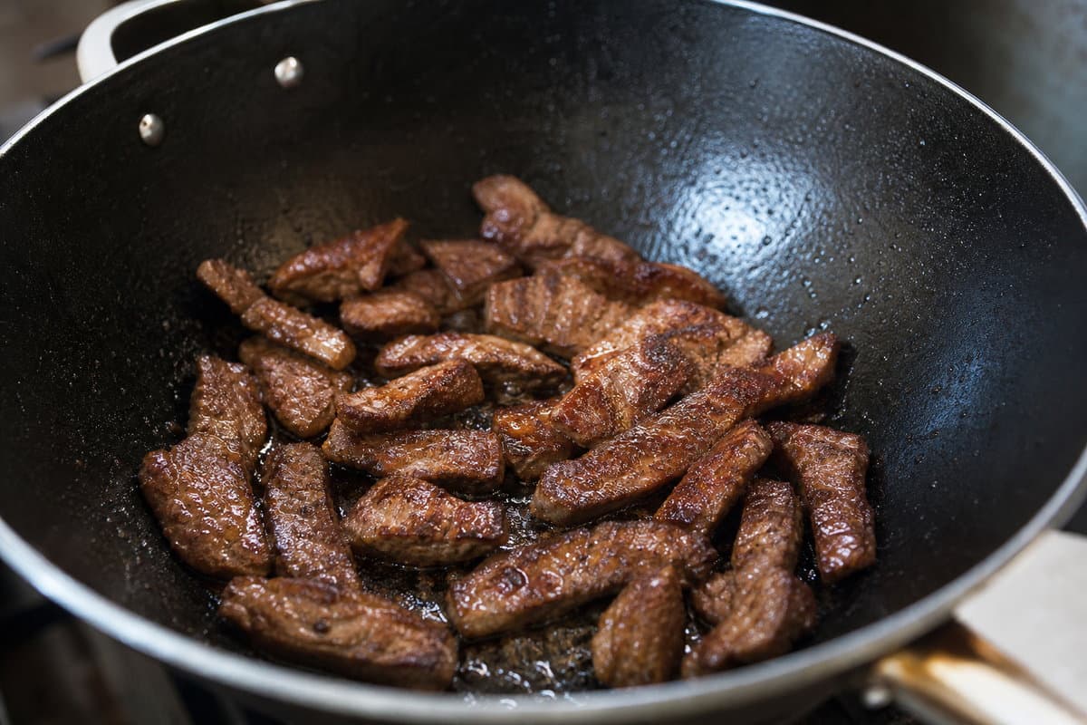 Sear the beef