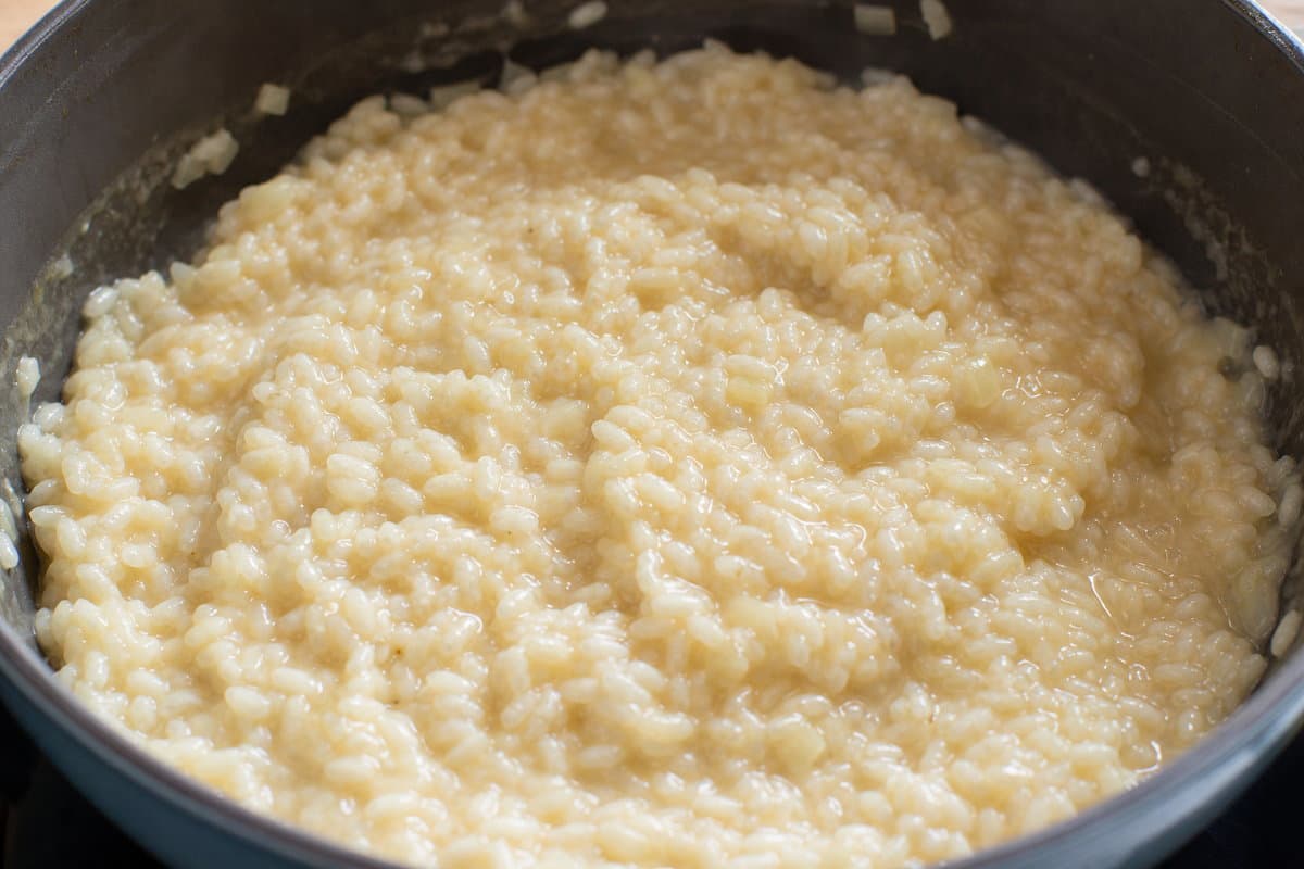 Start the risotto