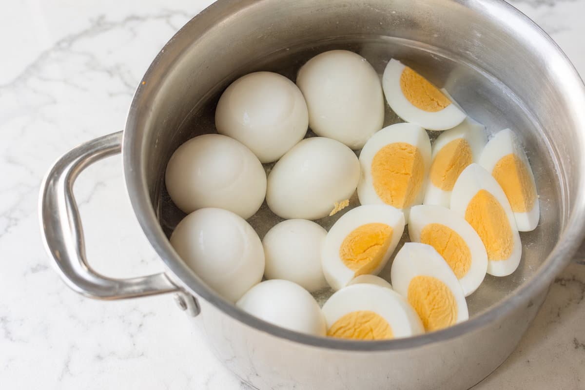 Boil the eggs