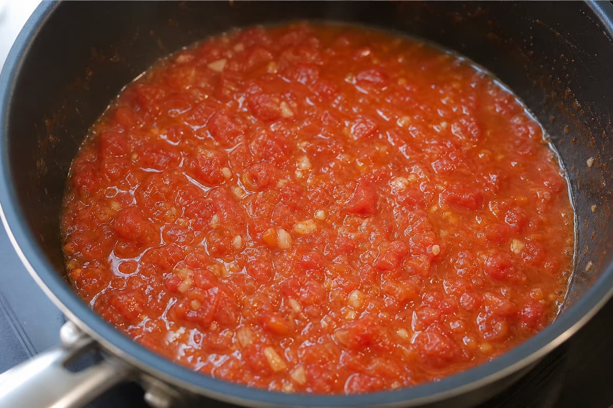 Quick tomato sauce