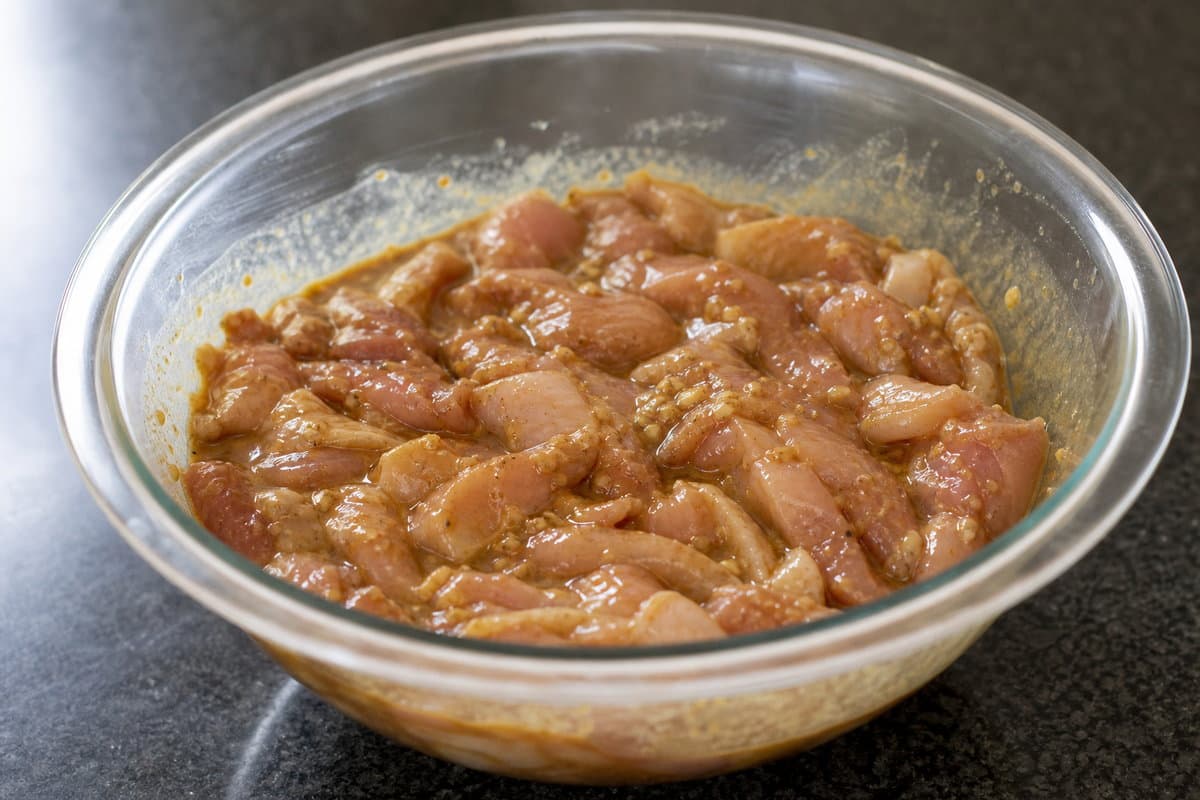 Marinate the chicken