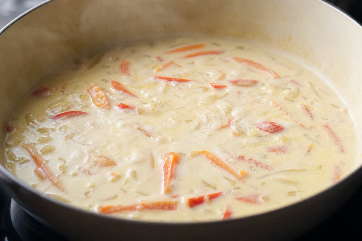 Simmer the curry