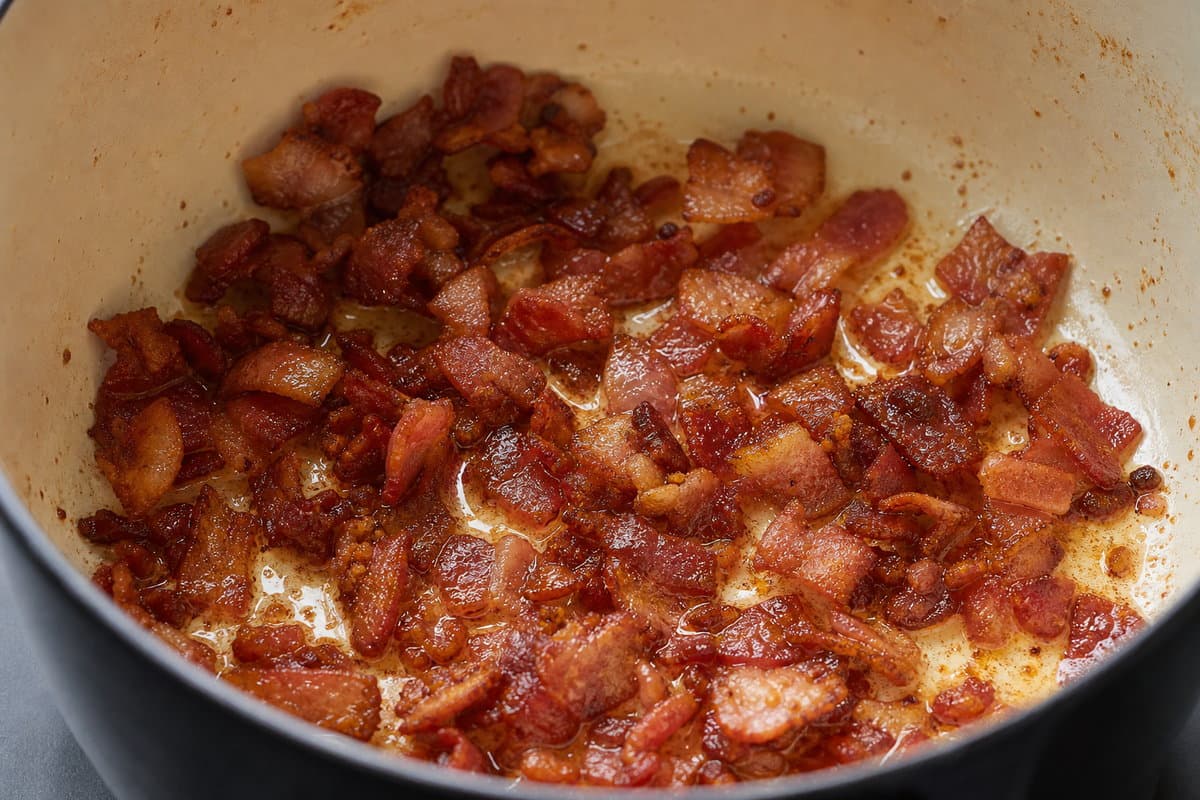 Crisp the bacon